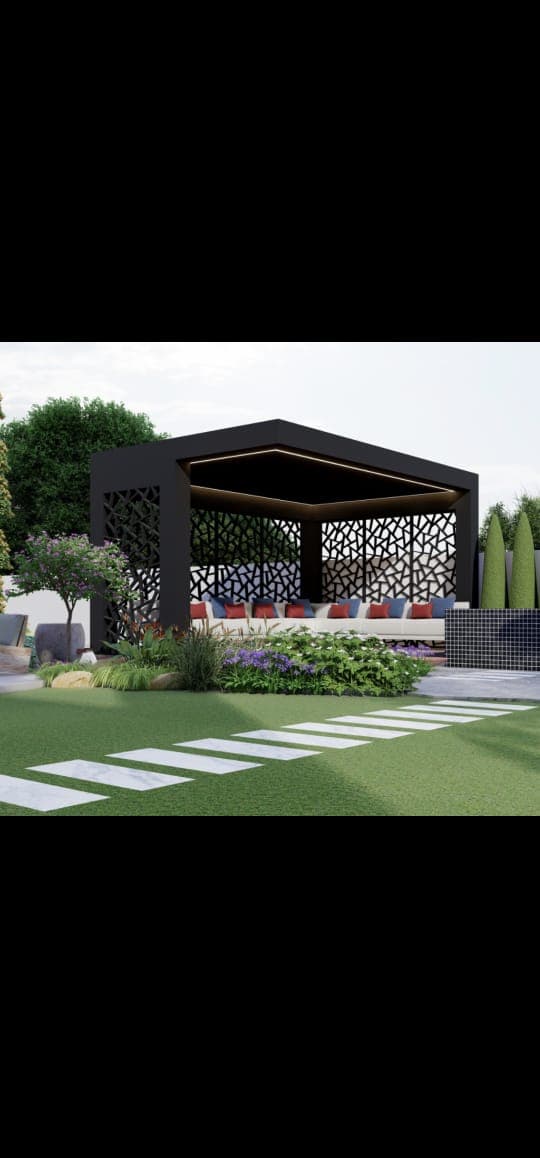 Laser-Cut Pergola