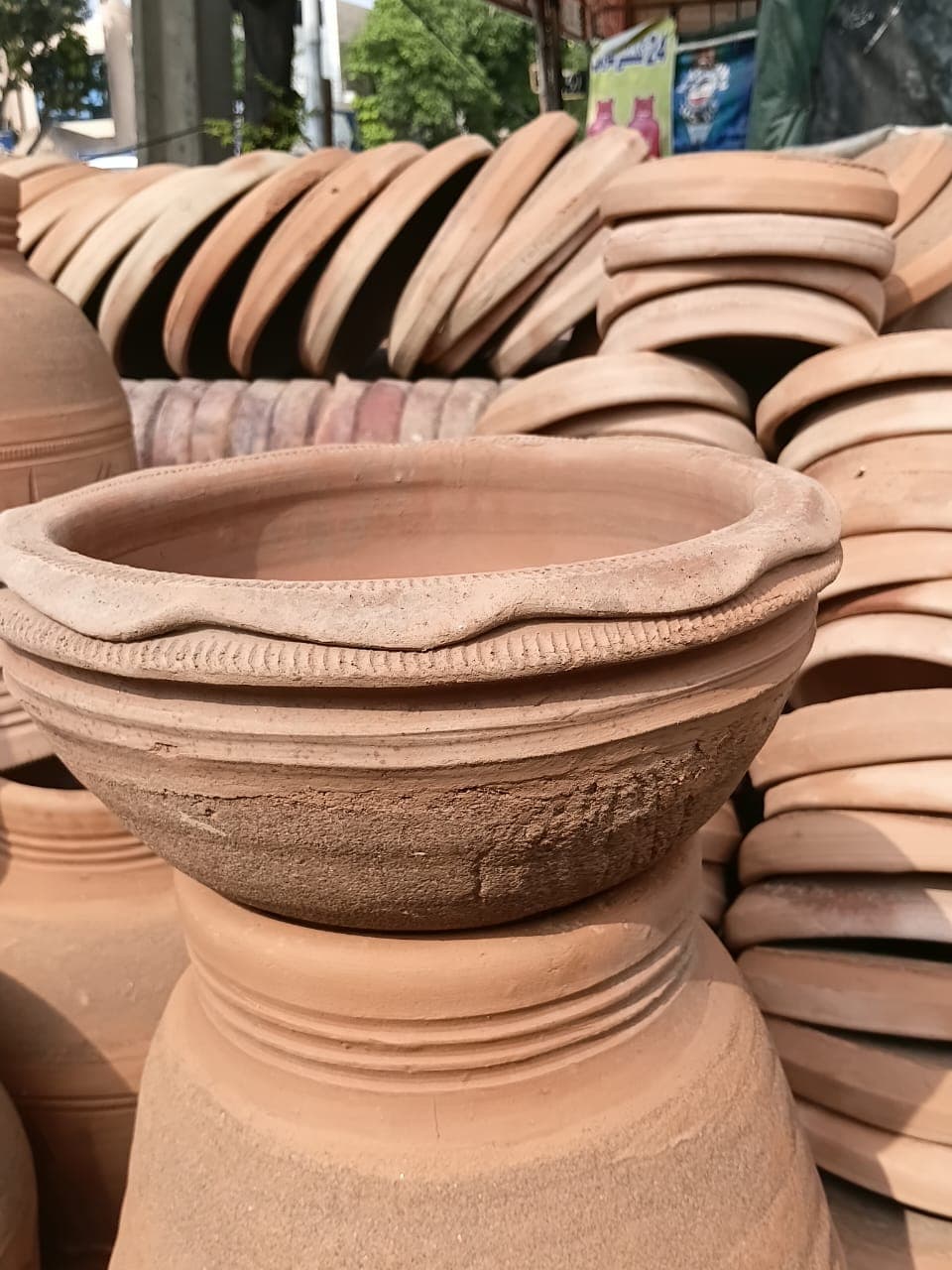 Clay Bowls & Saucers