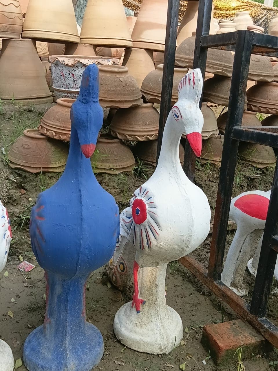 Peacock Statues
