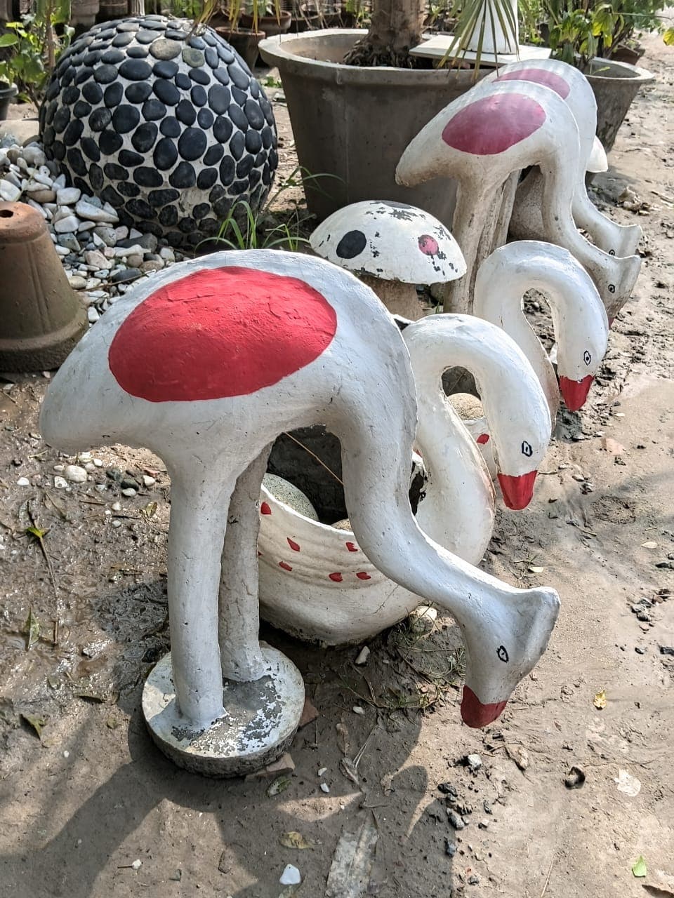 Swan Statues
